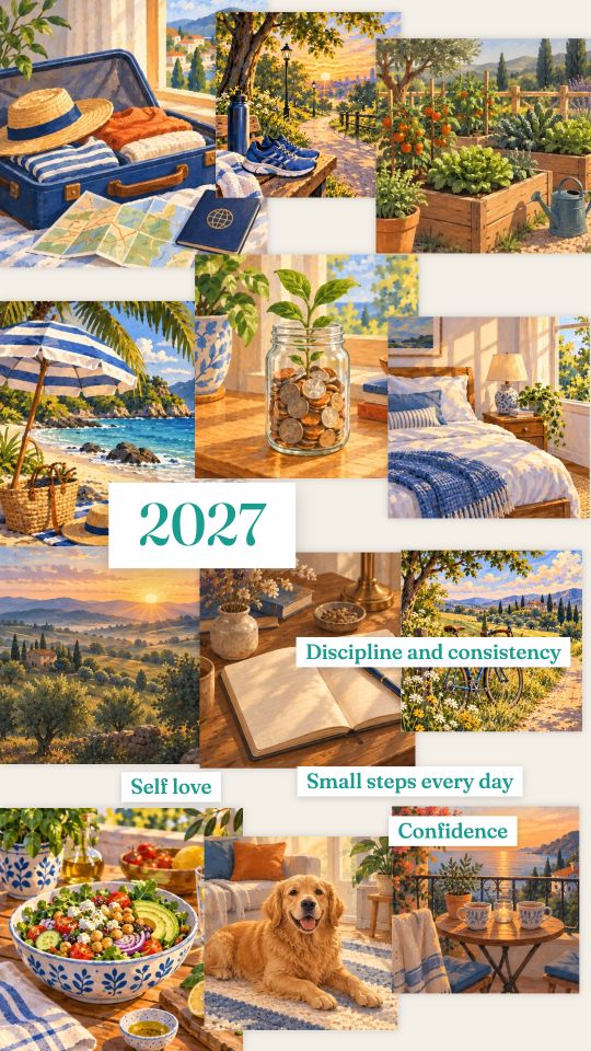 Editorial vision board collage example