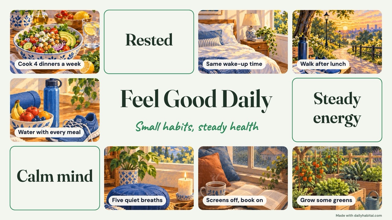 Health vision board example